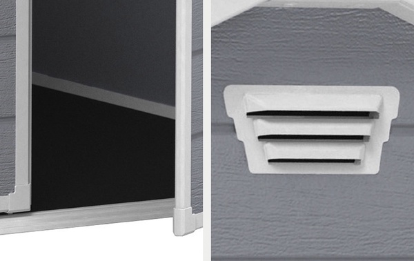 Caseta Keter Manor 4x6 S gris 198 x 192 x130 cm